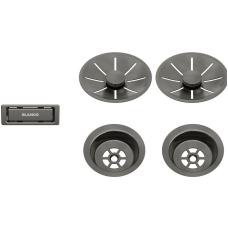 Набір декоративних елементів Blanco C-overflow та InFino® satin dark steel 206901