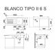 Blanco TIPO II 6 S